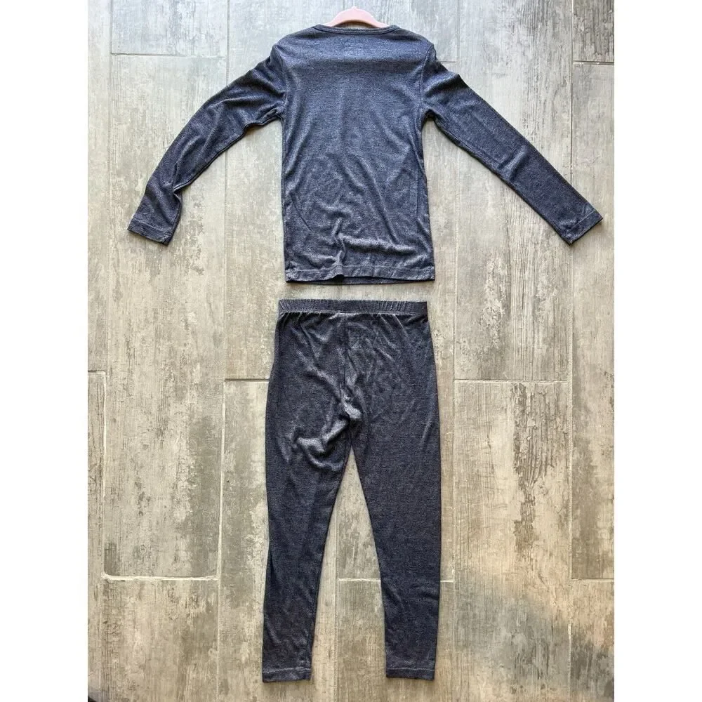 32 DEGREES Kid's Heat Base Layer Set 2 Piece Long Sleeve Top & Leggings 6 Small